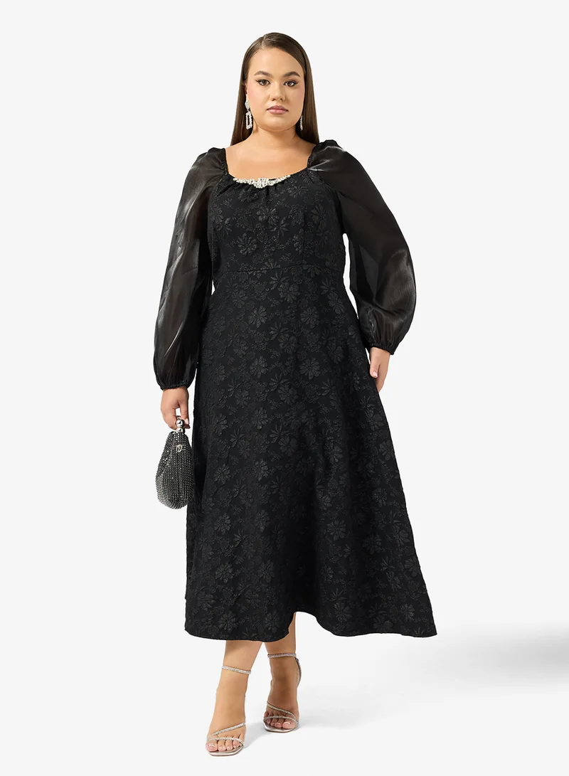 Ella Plus A-line Lace Dress